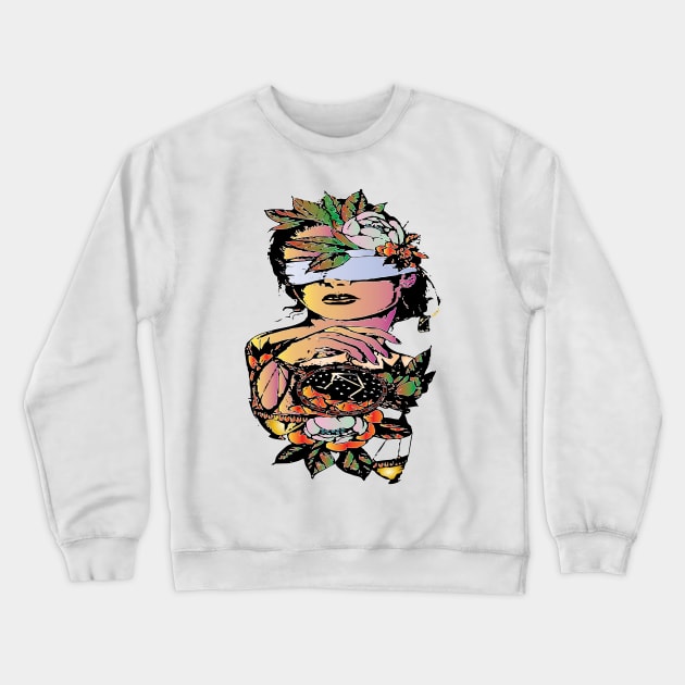 lady justice Crewneck Sweatshirt by lazykitty